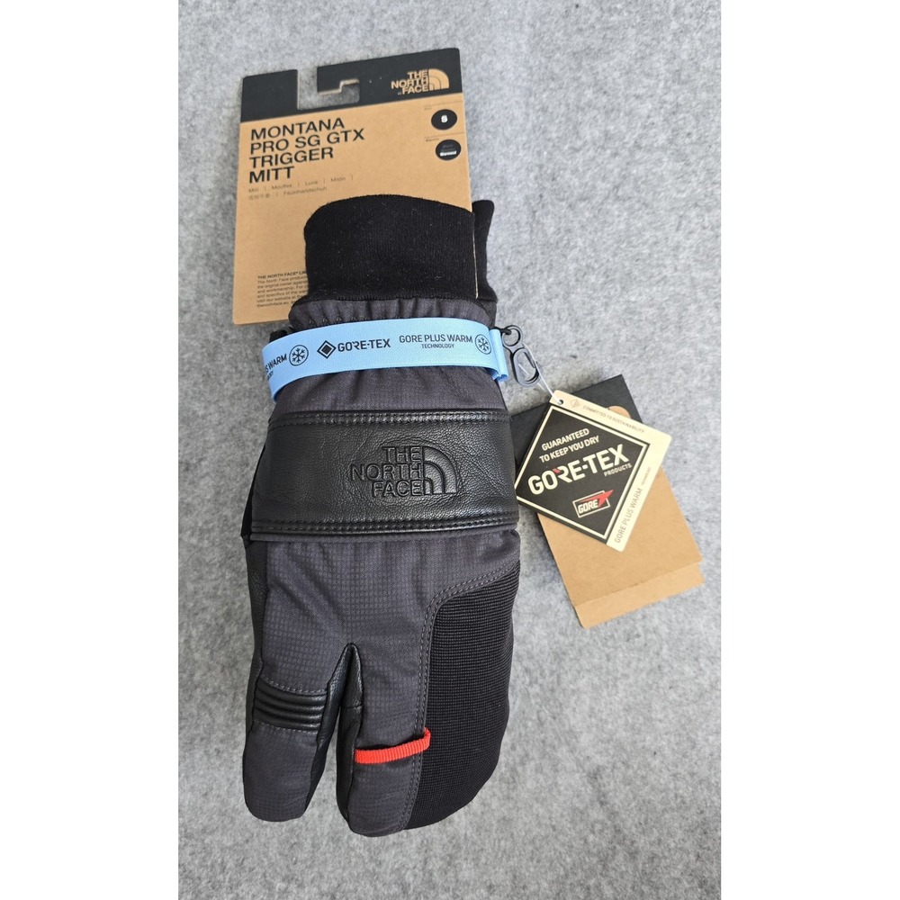 NWT The North Face Men's Montana Pro SG GTX Trigger Mittens Small Black